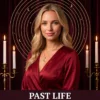 Past Life Reflection tarot reading cover with a celestial design.
