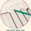 Study ritual cover showing a pencil and eraser on multiple-choice answer sheets.