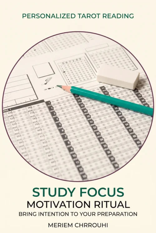 Study ritual cover showing a pencil and eraser on multiple-choice answer sheets.