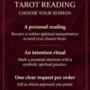 Choose your session: a personal reading or a symbolic intention ritual