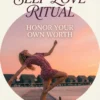 Self-Love Ritual — a blonde woman in a burgundy floral dress dancing on a beach boardwalk at sunset