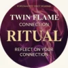 Twin Flame Connection Ritual — translucent rose and violet smoke ribbons on a deep burgundy background