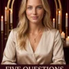 Five Questions detailed tarot reading cover with a blonde woman in champagne satin beneath a gold arch.
