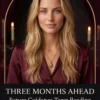Three-Month Future Guidance Tarot Reading | Meriem Chrrouhi Three Months Ahead future guidance tarot reading cover with a blonde woman in burgundy and candles.