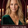 Deity Connection spiritual tarot reflection cover with a blonde woman in emerald and a gold arch.